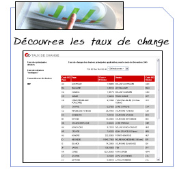 Acc&eacute;dez aux taux de change